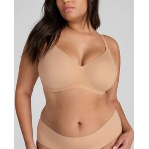 Honeylove Women's Sand Cloudembrace Wireless T-shirt Bra Size 36 D